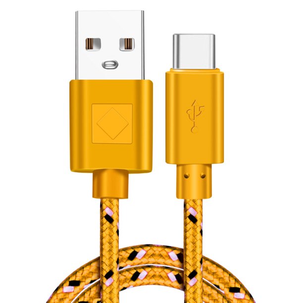 Carga rápida Tipo-C USB C Cables de teléfono móvil 1M / 2M / 3M Cable USB C  Carga rápida para Samsung S10 Plus Huawei Cable trenzado de nylon Tan  Jianjun unisex