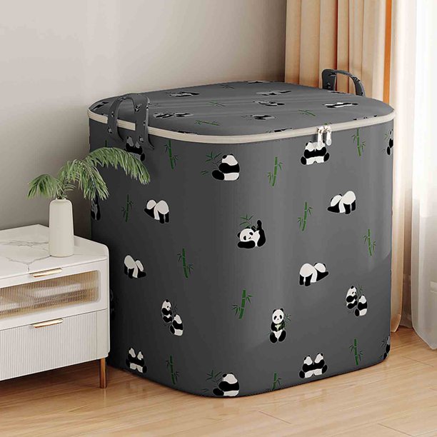 Wovilon Storage Trunk Storage Bags Visual Clothes Storage Bag Wardrobe  Sorting Storage Box Portable Storage Bag Winter Quilt Storage Box