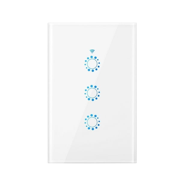 Interruptor Inteligente Wifi Happy Life 1 Vía Compatible Alexa Y Google  Home Color Blanco