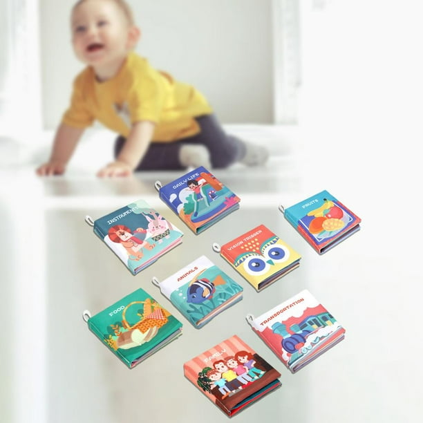  2 piezas de libros de tela suave para bebés de 0-3, 3