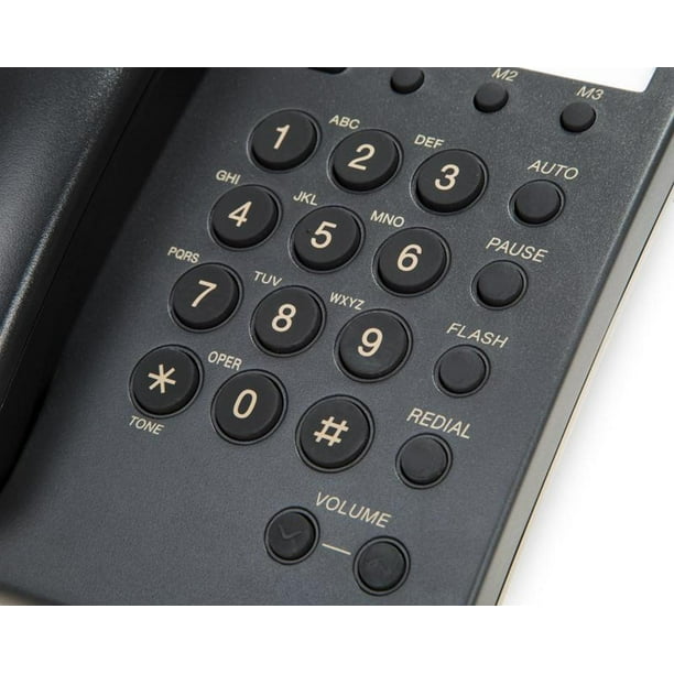 Panasonic KX-TS500EXB Teléfono Sobremesa Negro