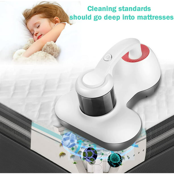 Aspirador de colchón, aspiradora de cama de mano, 12 Kpa de potencia de  succión fuerte que puede limpiar eficientemente colchones, almohadas, sofás  y
