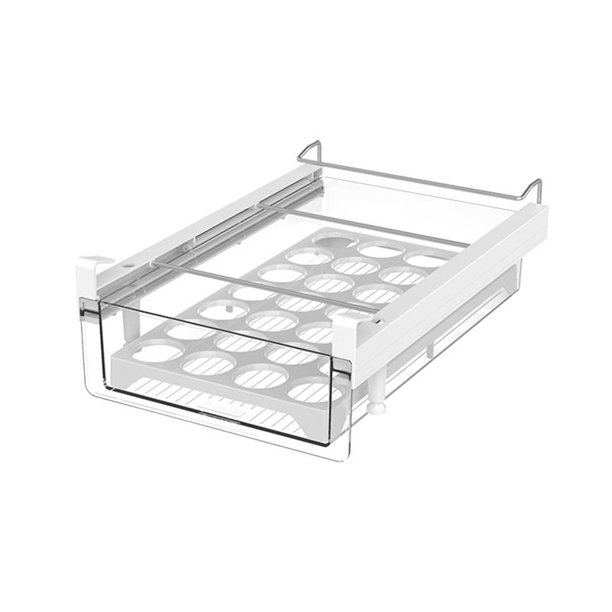 Comprar Organizador para nevera transparente, caja de almacenamiento para  refrigerador de huevos y frutas, cajón para refrigerador debajo del  estante, organizador de cocina para mantenimiento fresco