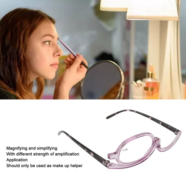 Gafas Cosméticas con Lentes Abatibles Gafas de Lectura de Maquillaje  Giratorias con Estuche Gafas para Maquillarse ANGGREK Otros