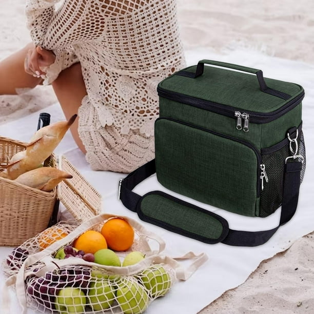 Bolsa de almuerzo aislada para mujer, bolsa térmica, bolsa de almuerzo  portátil, bolsa de caja de comida, bolsas de Picnic, bolsas para la comida  de gran capacidad para el trabajo