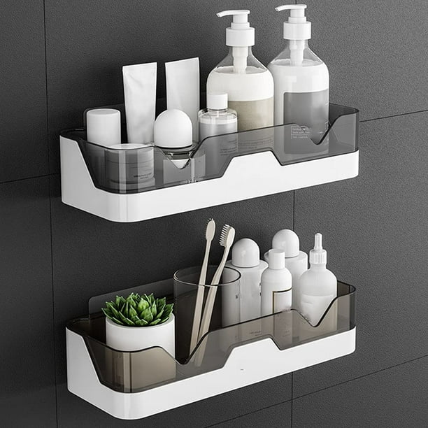 Ducha, estante de ducha sin taladro, organizador de ducha montado en la  pared, cestas de almacenamiento para baño/cocina Ormromra ZYY-0930