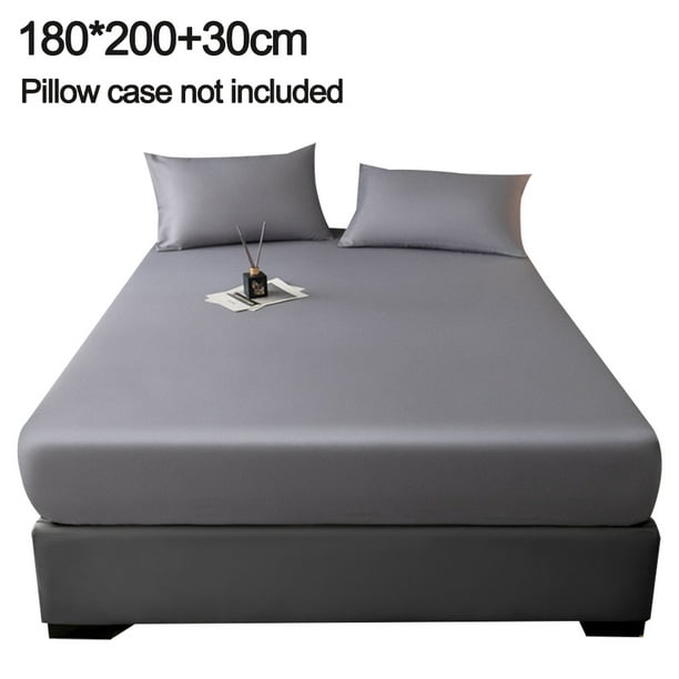  Sábana de cama de 150 x 200+9.8 in de profundidad, sábana  bajera ajustable de doble capa, suave y acogedora sábana de mezcla de  polialgodón (color : Jl-14, tamaño: 150x200+9.8 in) 