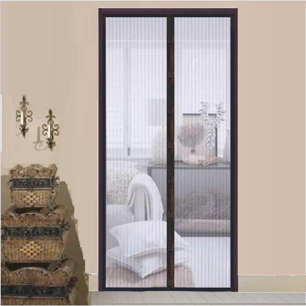 Mosquitera puerta cortina magnética de 90x210 cm