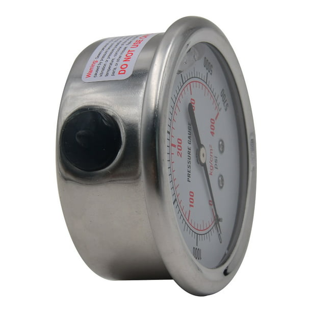 Manómetro de presión de agua para el hogar, medidor de presión hidráulica  para el hogar, medidor de tanque de aceite, manómetro mecánico de 1/8