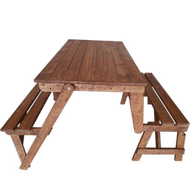Mesa plegable Medan de madera de mindi, mesa consola convertible