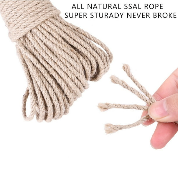 Cuerda de sisal para rascador de Gatos, Cuerda de sisal de 50 m, Cuerda de  cáñamo