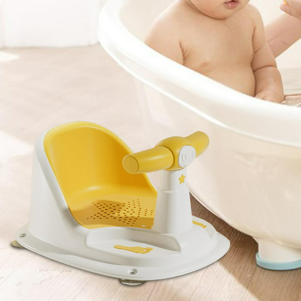 Asiento De Bañera Infantil Con Ventosa, Baño Antideslizante Para Niños  Recién Nacidos, Amarillo Y Bl CUTICAT Asiento de baño