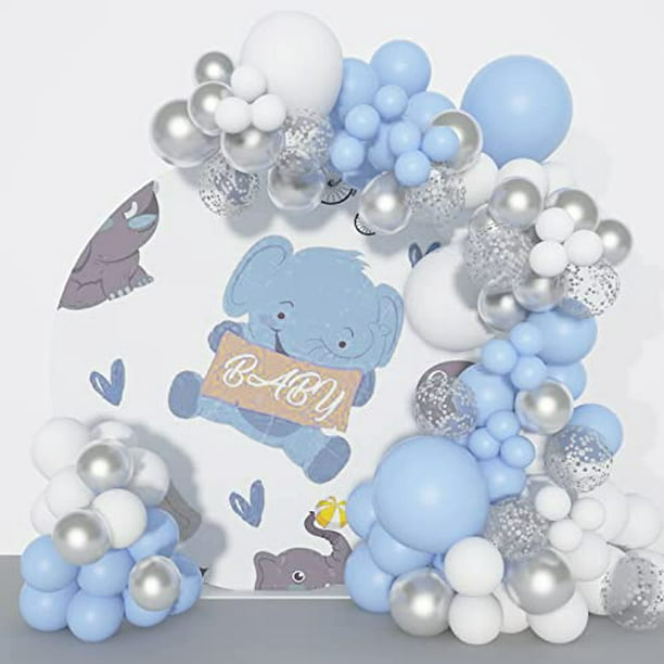 Decoraciones de Baby Shower para Niño 150 Pzas Guirnalda Globo Azul Kit de  Arco de Globo A Monlot Monlot