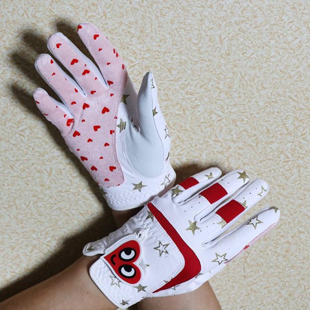 GUANTES DE GOLF BLANCOS PARA NIÑOS DIESTROS