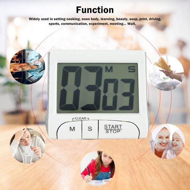 Temporizador Digital de Cocina Pantalla LCD Timer, Redlemon.com.mx