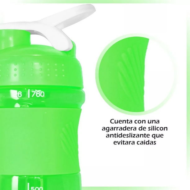  Sport Gym Shaker/Botellas de agua para gimnasio/botella  mezcladora de proteínas/botella de agua de gimnasio/agitador de gimnasio  (amarillo) : Deportes y Actividades al Aire Libre