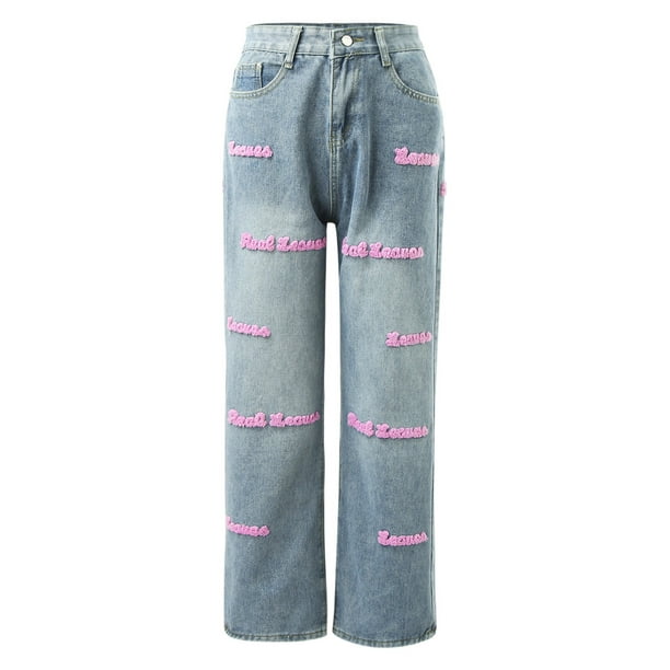 Gibobby Jeans dama talla extra Pantalones vaqueros holgados con