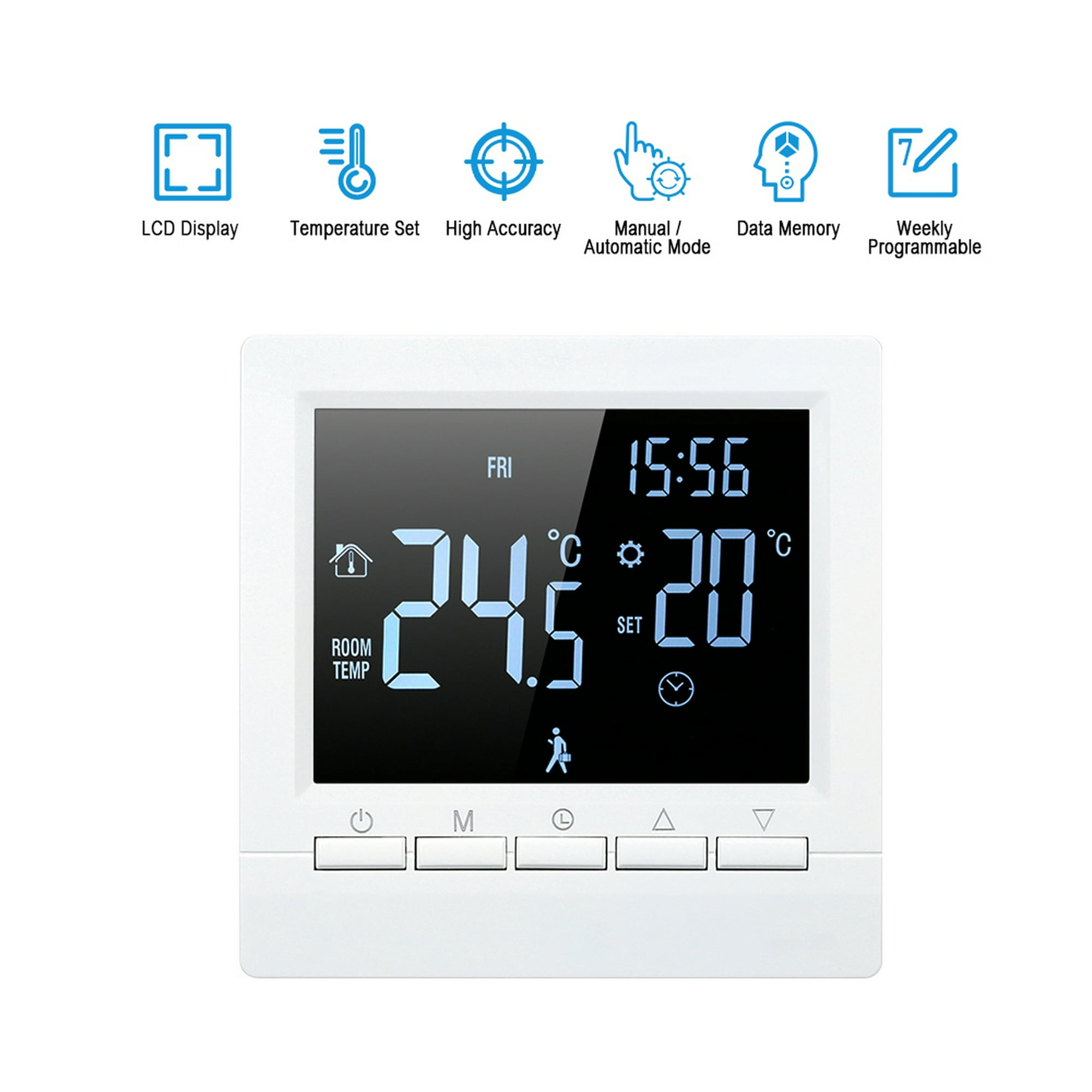 Termostato inteligente WiFi rol de temperatura aplicación rol