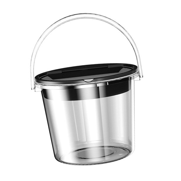 Cubo de basura para cocina, cubo de basura con tapa, de acero inoxidable,  con cubo interior extraíble, cubo de basura (color A, tamaño: 6 litros)