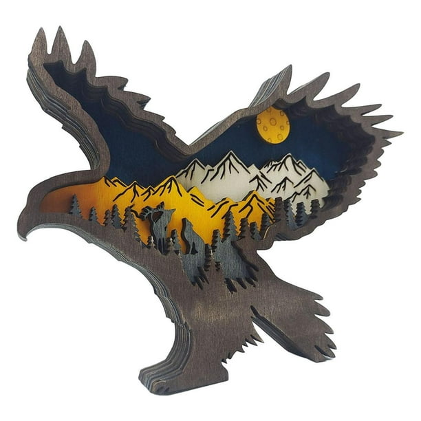 Adornos de águila de con accesorios de escultura de lámpara Decoración  Artesanía decorativa creativa Baoblaze Escultura de águila | Bodega Aurrera  en línea