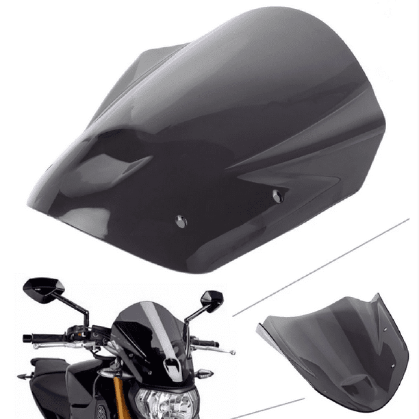 Ajustable Deflector de Visera de Visor Parabrisas à moto para FZ-09 Gris  shamjiam parabrisas de motocicleta