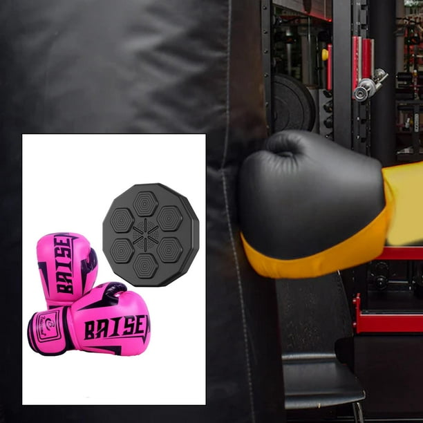 Máquina de boxeo musical montada en la pared con guantes, equipo de boxeo  inteligente para entrenamiento