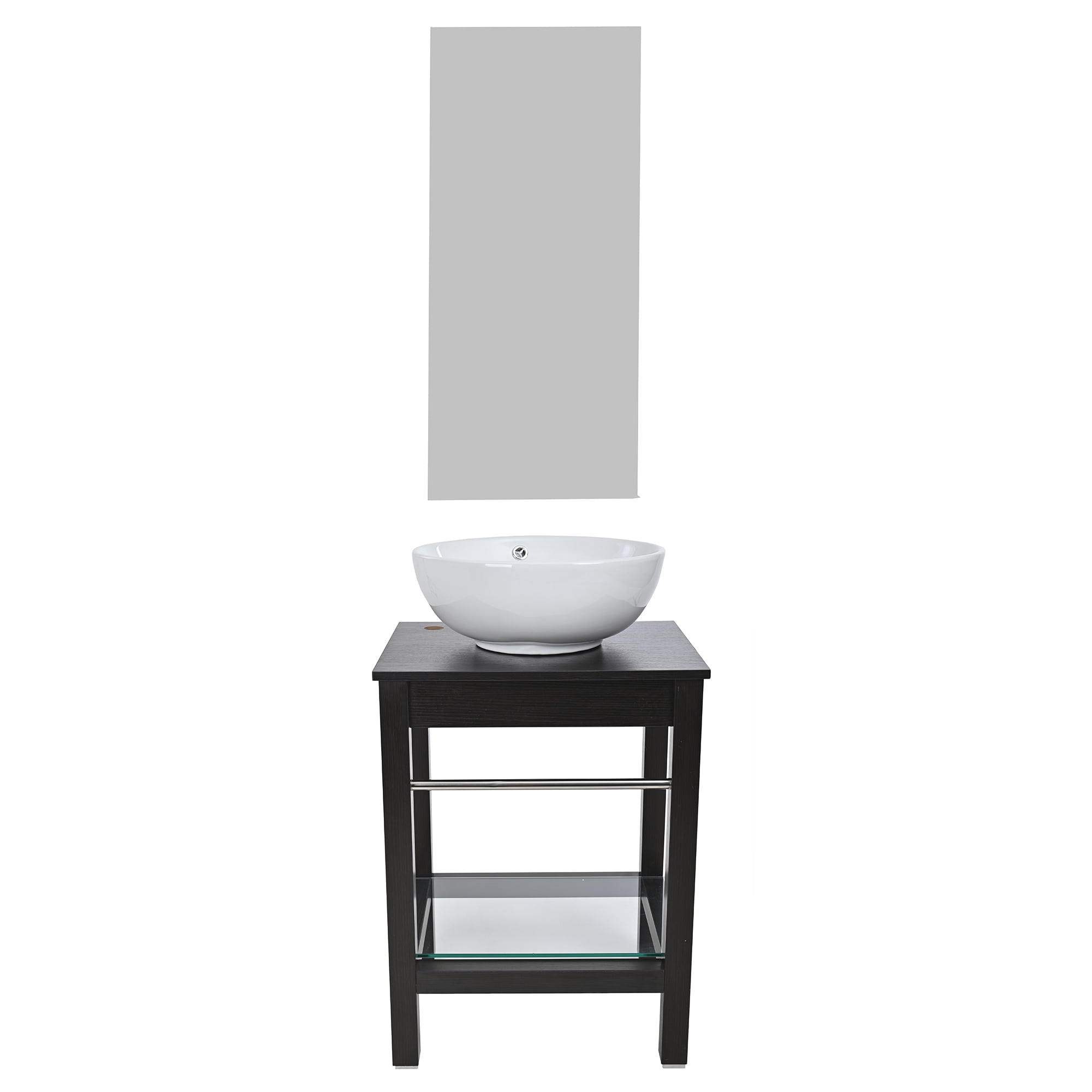 Set mueble para baño 3 piezas incluye lavabo y espejo gravita gb 3001 84m