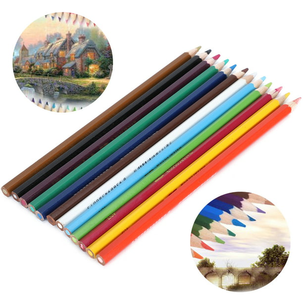 Juego de Lápices de Colores 12 Lápices de Colores Profesionales para  Colorear Lápices de Colores para Libros de Colorear Artes de Dibujo Y  Bocetos para Adultos Y Niños ANGGREK Otros