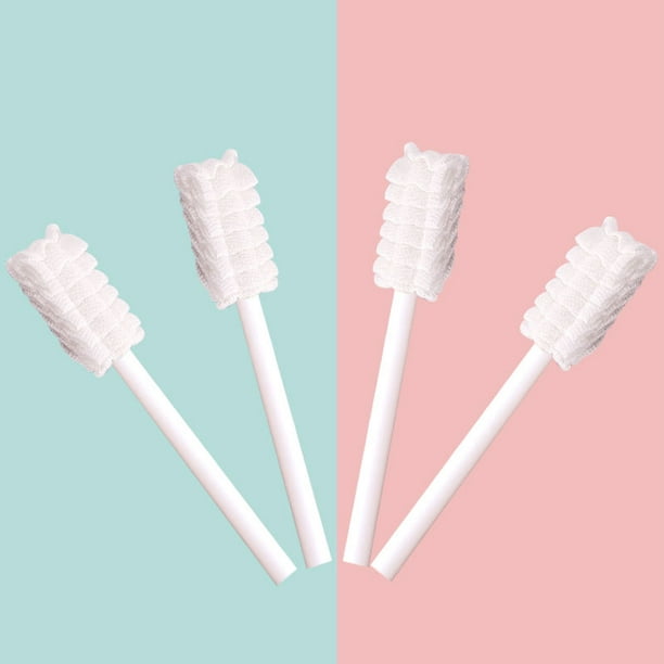 120pcs dientes de bebé gasa suave dedo limpio higiene oral lengua leche  manchas limpieza para 0-2 años