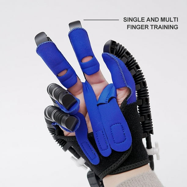 Ejercitador eléctrico de mano para dedos, guantes de robot de  rehabilitación, corrección de flexión, entrenamiento de extensión de dedos  para