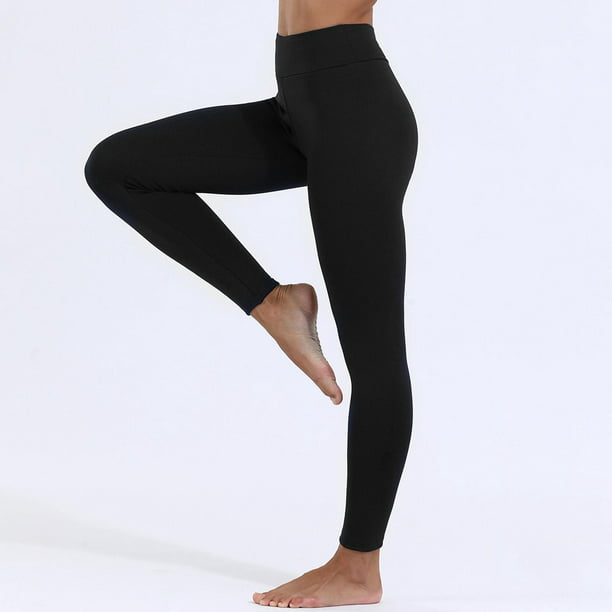 Leggings de yoga con térmico para mujer ones de entrenamiento de longitud  cálidos de invierno Medias BLESIY Pantalones de mujer con forro polar