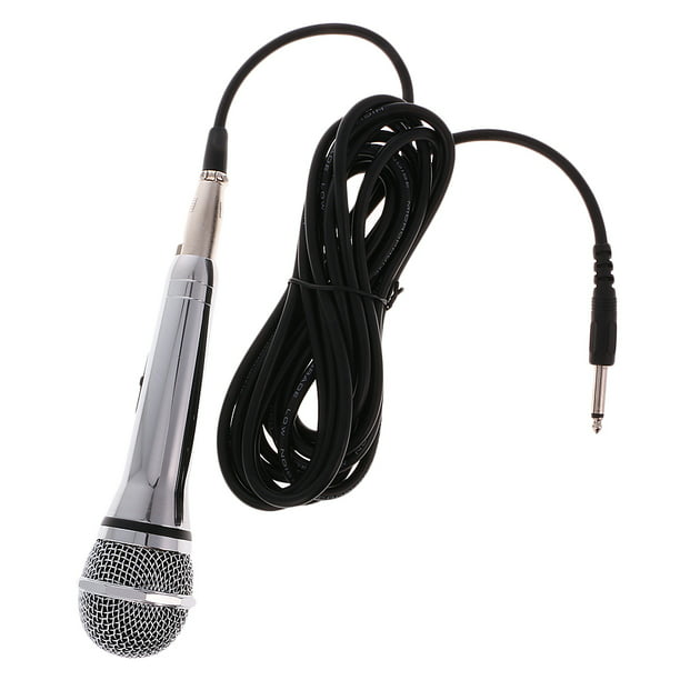 Micrófono Profesional Dinámico de Mano Handheld Bobina Móvil con Cable XRL  Nuevo para Fiestas Hogar Re Sunnimix Micrófono móvil de la bobina