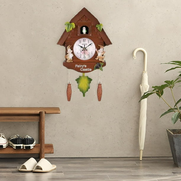 Reloj De Cuco Pared Habitación Infantil Pájaro Reloj De D
