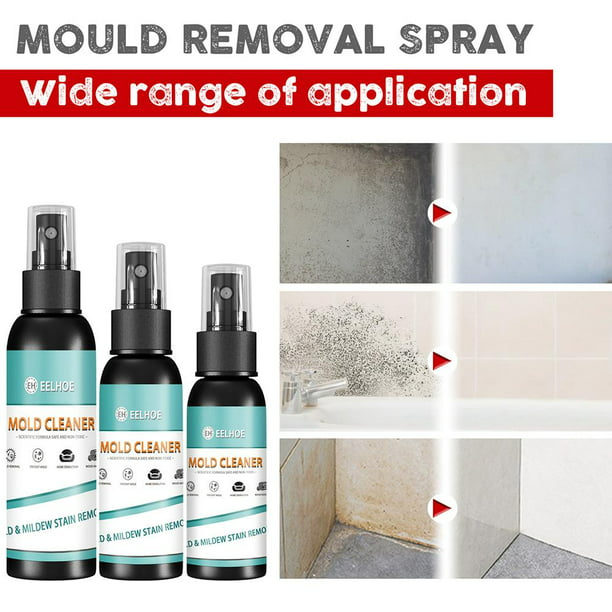 Limpiador eliminador de moho Spray de moho para limpiador de paredes de  baldosas de cerámica (30 ml) Ehuebsd Libre de BPA