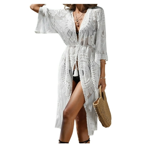 túnica kimono boho largo sexy blusa salida de playa unitalla dara baby vest0103