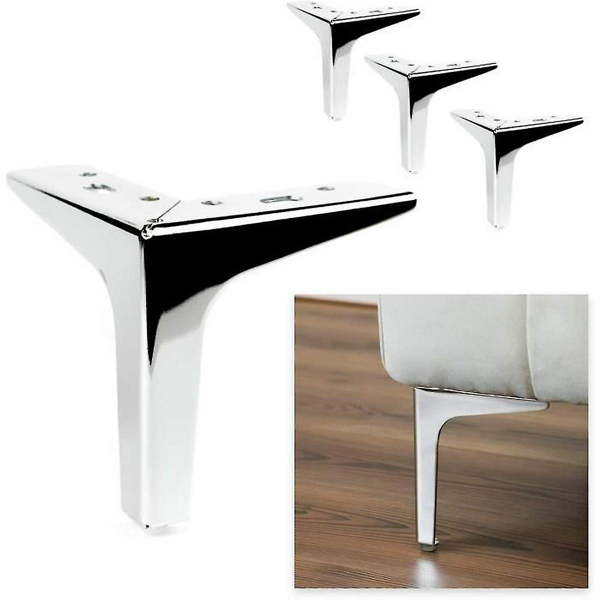 OwnMy 4 patas de metal para muebles, modernas para sofá, silla, mesa,  gabinete, patas para muebles de bricolaje, patas de esquina de repuesto