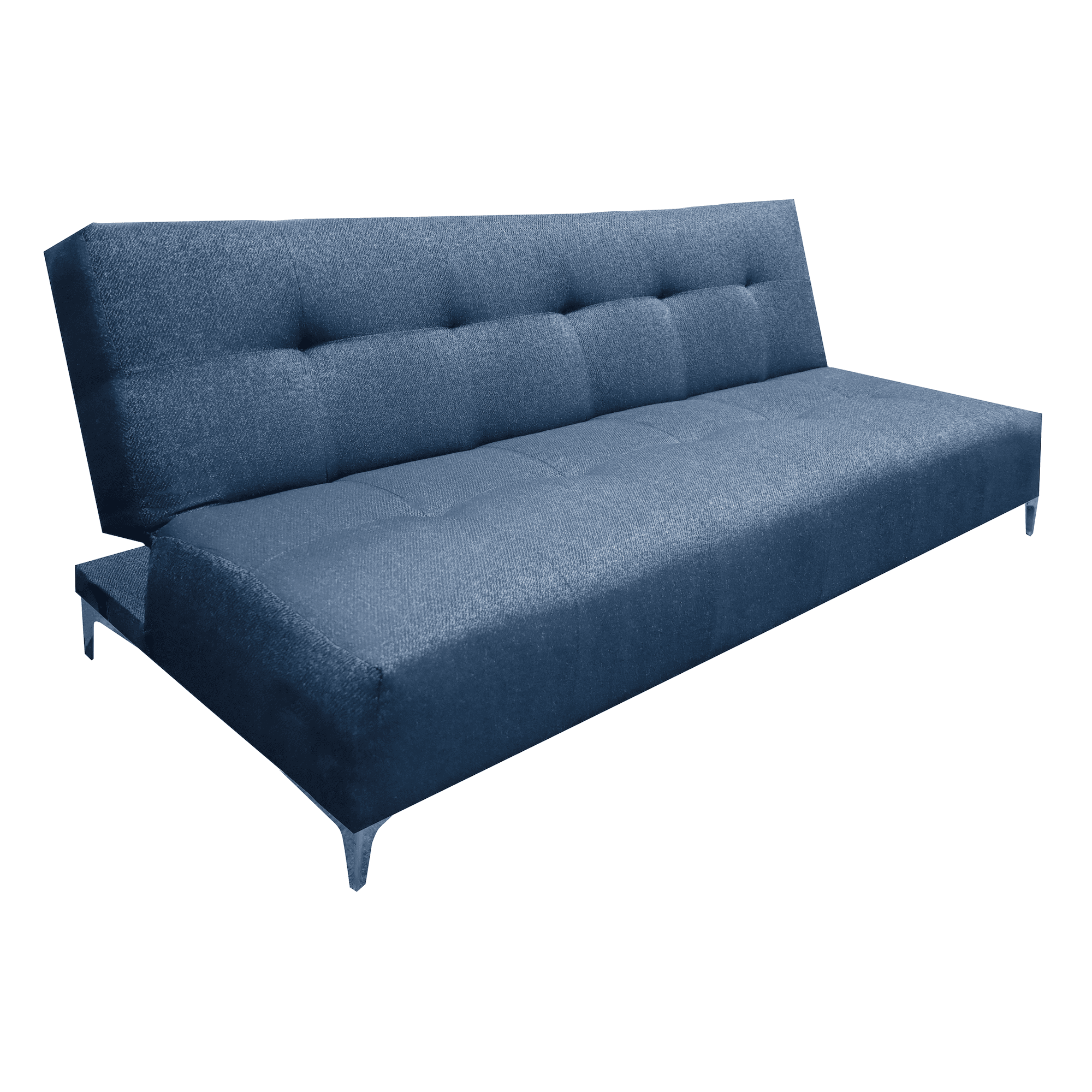 Sofá Cama Reclinable Vegas Lino Azul Marino Futon 3 Posiciones EL BAZAR ...
