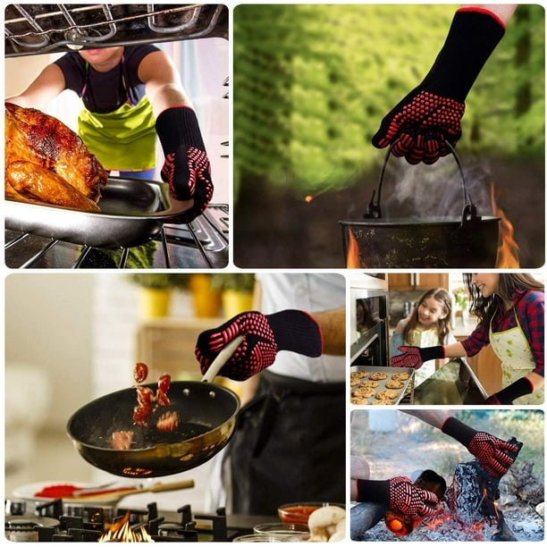Divertidos guantes de cocina para horno, accesorios de cocina, resistentes  al calor, guantes kawaii para gatos, regalos para amantes de los gatos, 1