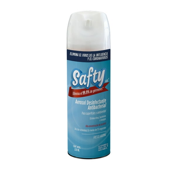 desinfectante en aerosol safty aroma eucalipto 220 ml elimina el 999 de bacterias y virus safty desinfectante antibacterial