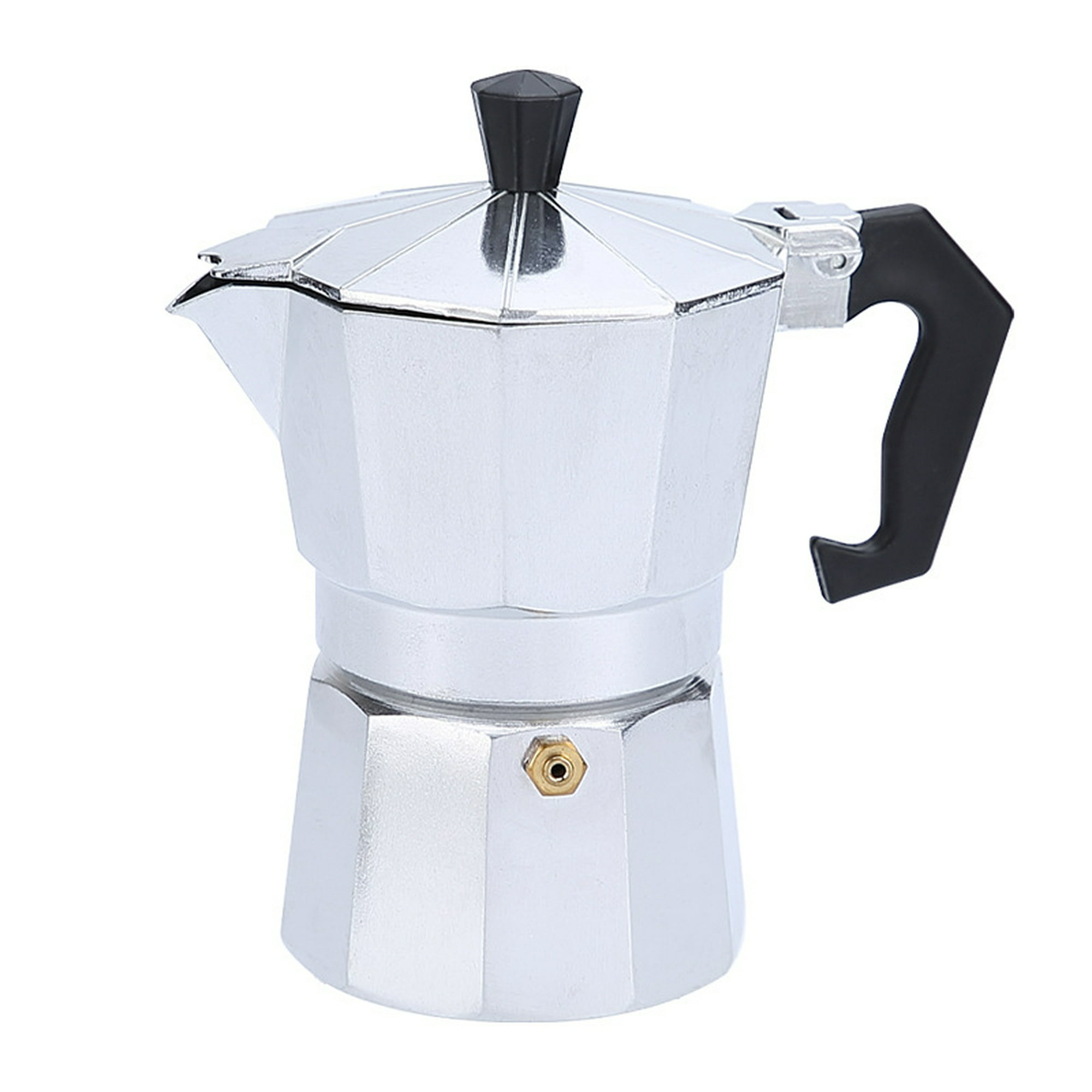 Cafetera espresso para estufa, olla Moka, cafetera italiana Godmorn de 15.2  fl oz/15 oz/9 tazas (taza de espresso = 164.0 ft), cafetera clásica para