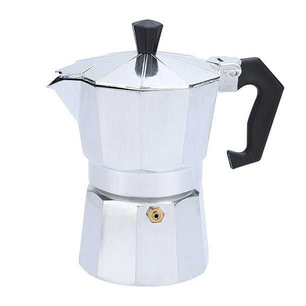 Yosoo Cafetera, cafetera de acero inoxidable Moka para estufa, cafetera con  leche, percolador, filtro superior, cafetera fácil de limpiar (15.2 fl oz