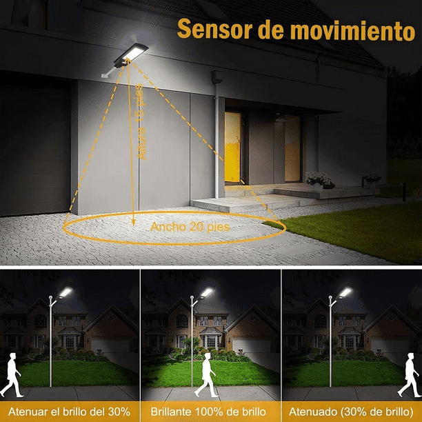 Lámpara Solar LED de 400w Suburbana para Alumbrado Público