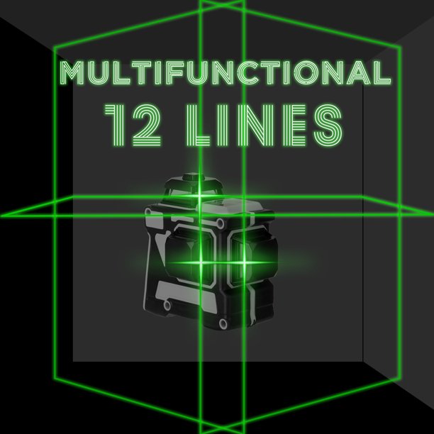 Herramienta de nivel láser de 12 líneas 3D multifuncional Líneas