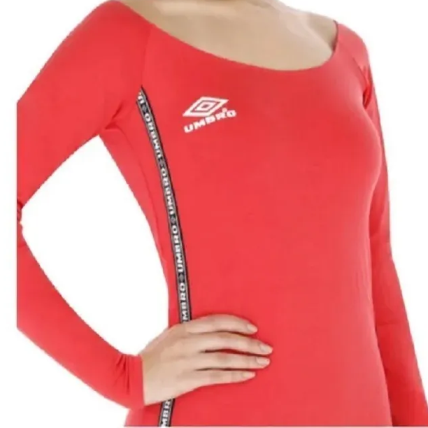 Vestido Deportivo Umbro Cara Long Dress Mujer UMJL0052 rojo XS Umbro  8umjl0052e