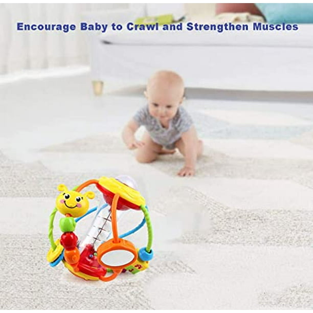 Juguetes para bebés de 6 a 12 meses Juguetes para bebés de 0 a 6 meses,  sonajeros para bebés, pelota de actividades, juguetes para bebés, agitador,  sonajero para agarrar y girar, juguetes