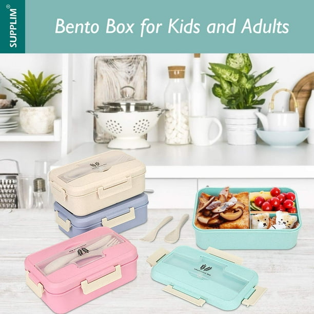 Bento Box - Lonchera para adultos, contenedores Bento para lonchera, caja  Bento