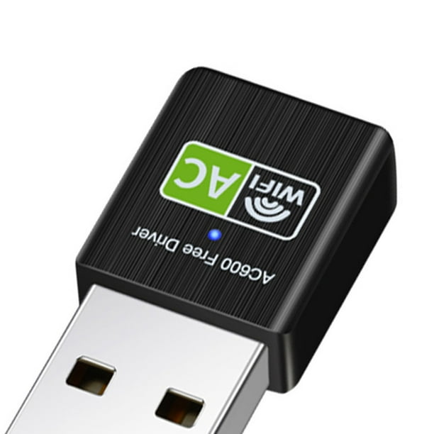 Adaptador WiFi de doble banda Receptor WiFi de tarjeta de red USB de 600  Mbps para computadora portátil de escritorio Sywqhk Para estrenar
