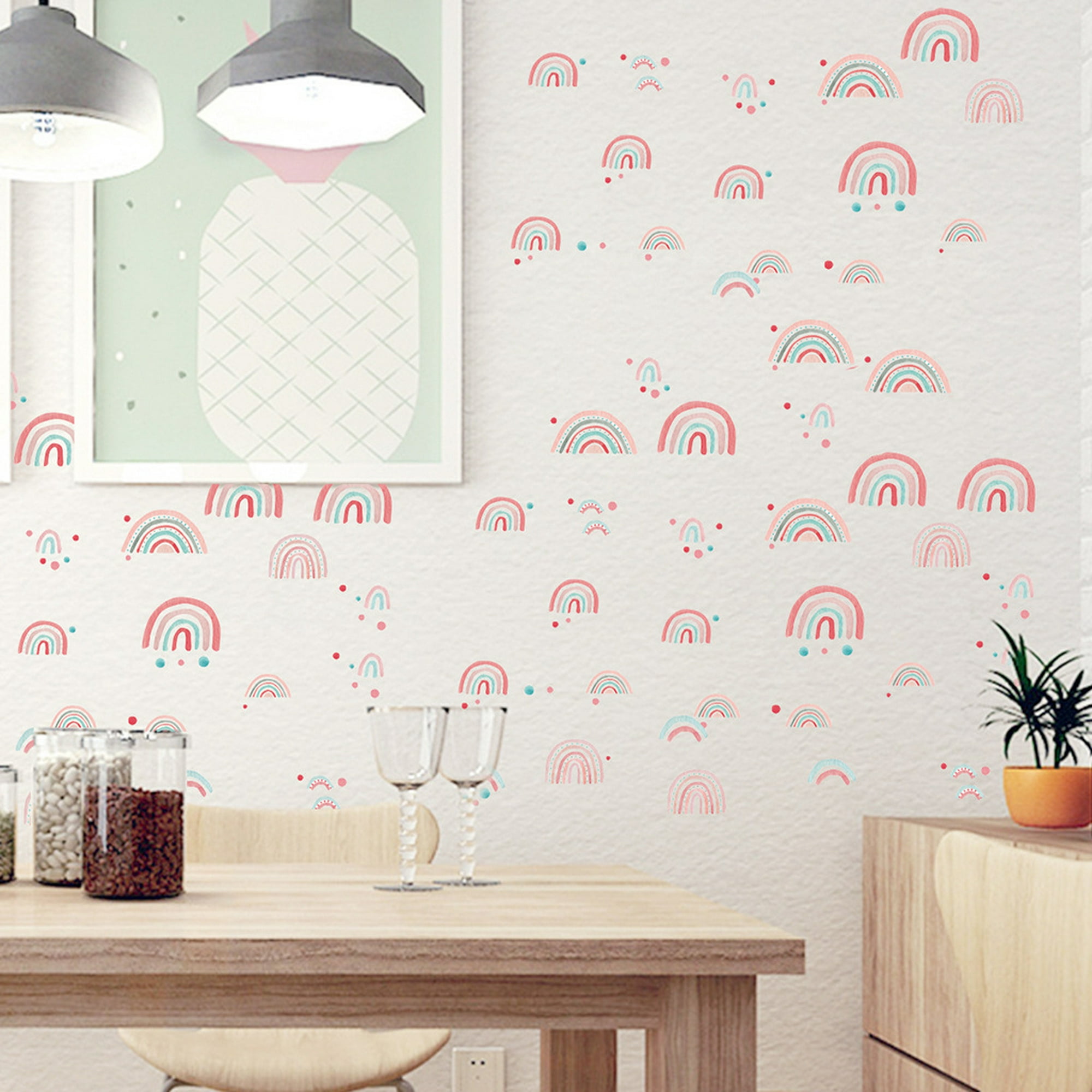 vinilos para muebles de cocina fresas en leche - Murales de pared