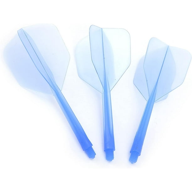 Eje y plumas para dardos de 3 piezas, combo de ejes y plumas para dardos de  forma estándar con rosca para juego de dardos para vuelo de 90 grados JM