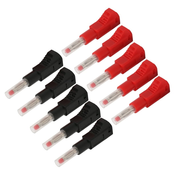  10 conectores de cable de altavoz, adaptadores de enchufe de  montaje ligeros y seguros para la mayoría de altavoces (naranja) :  Electrónica
